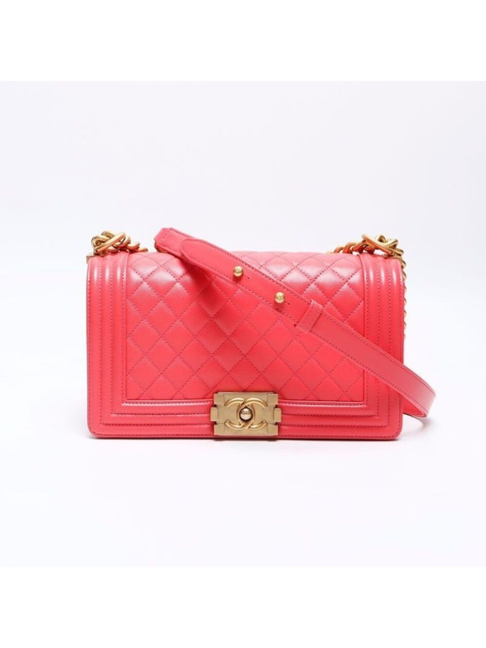 Chanel Shoulder Bag Boy Caviar
